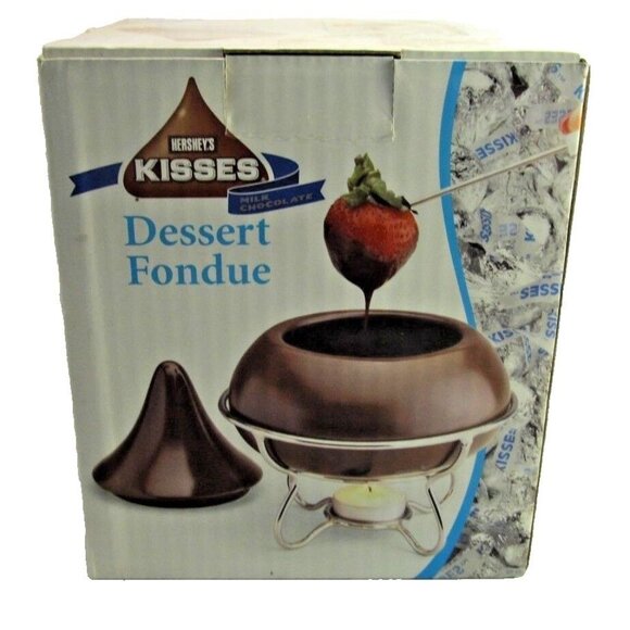 Hershey's Kisses Chocolate Dessert Fondue Pot Set New Entertaining, Holidays - Picture 1 of 6